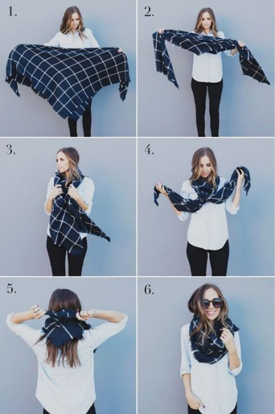 Теплая идея: как красиво завязать шарф