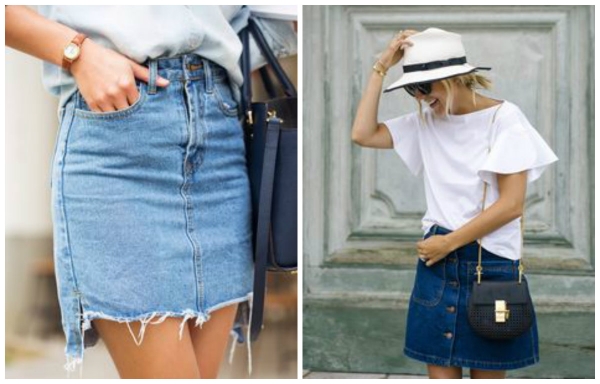 С чем носить джинсовую юбку: модные тенденции и идеи